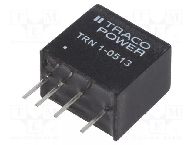 1 pcs x TRACO POWER - TRN 1-0513 - Converter: DC/DC, 1W, Uin: 4.5÷13.2V, Uout: 1