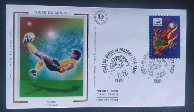 Carte postale premier jour de la Coupe du monde de football