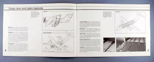 Britische Aerospace Bae 146 Leise Trader Hersteller Verkaufsbroschüre 3