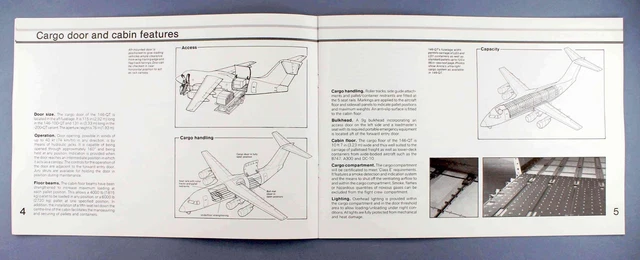British Aerospace Bae 146 Quiet Trader Manufacturers Sales Brochure 3