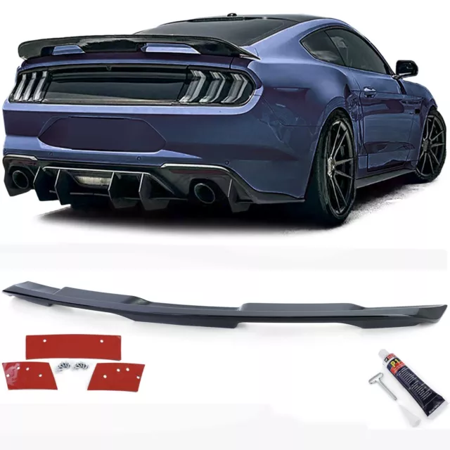 Para Ford MUSTANG Coupé 2014-2020 Alerón Trasero Spoiler Edition Negro Brillo