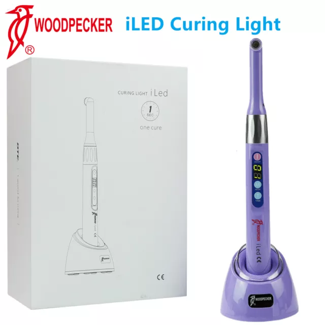 ORIGINAL Woodpecker iLED Curing Light Dental Wireless Curing Lamp 2500mw/c㎡