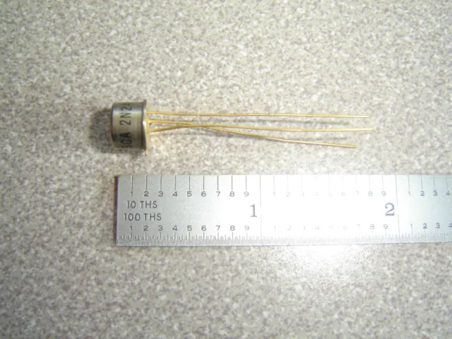 Qty 2, Vintage, 2N2477 NPN Transistor Gold Leads 20v 150ma Fr 250mhz, Ton 25nsec