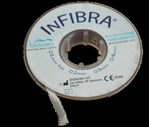 Taille de l'infibra dentaire : attelle en fibre bioloren infibra imprégnée...