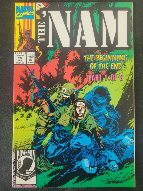 The 'Nam #79 (1993) Marvel Comics War! Michael Golden Cover! Low Print Run Issue