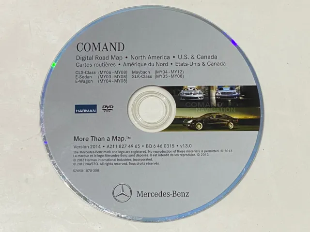 MERCEDES CLS E SLK MAYBACH -Class NAVIGATION DVD VERSION 2014 A211 827 49 65 OEM