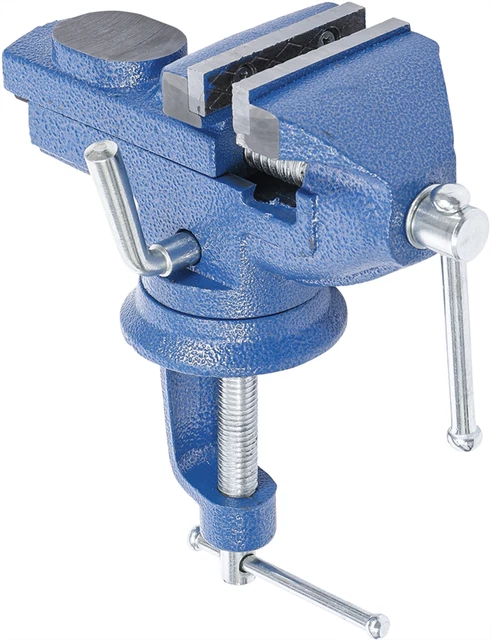 Etau De Table Tournant 360° Avec Enclume Fixation Rapide Et Serrage Par Griffe