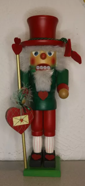 Holzkunst Christian Ulbricht Hearts Nutcracker Vintage *Rare*