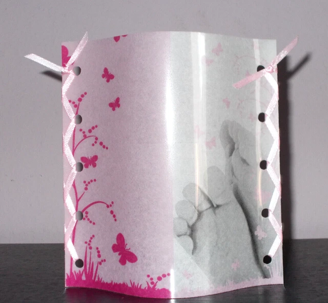 DekoWindlicht Babyfüsschen rosa Tischlicht Mitbringsel Geschenkidee