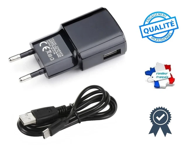 Chargeur 2 En 1 Secteur + Câble USB Pour Sony Ericsson R306 / S302 / S312 - Neuf