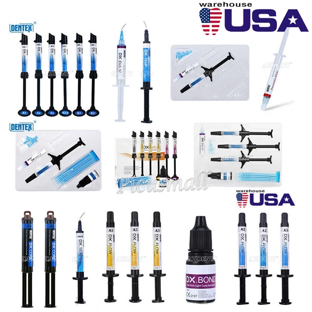 DENTAL LIGHT CURE Hybrid/Dual Cure/Flow/Acid Etching Composite Resin