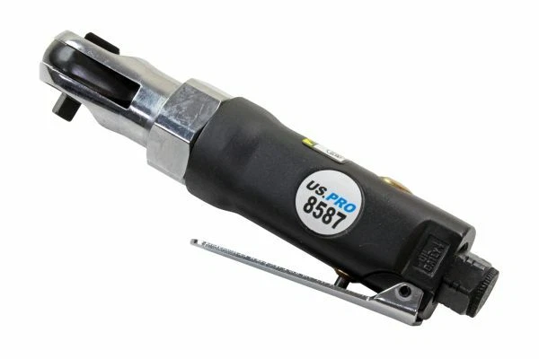 US PRO Tools Stubby 1/4" Dr Stubby Air Ratchet Compressor 170mm 8587