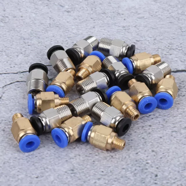 20x Straight Pneumatic Fitting Push Connect For Bowden Ex 3D Printers PC4‑M10/P✈