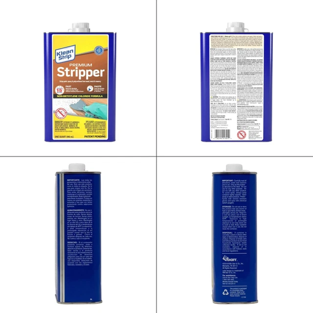 1 Qt. Premium Paint Remover And Stripper - Ca Formula | Metal Masonry Of Wood