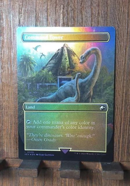 FOIL COMMAND TOWER (BORDERLESS) Universes Beyond: Jurassic World Collection MTG