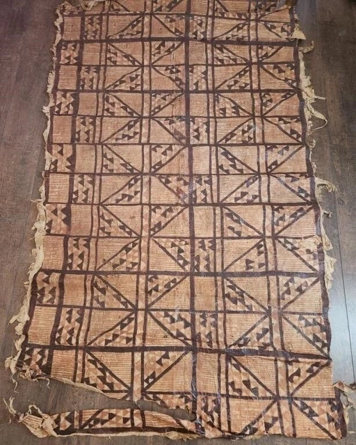 Vintage Polynesian Tapa Cloth