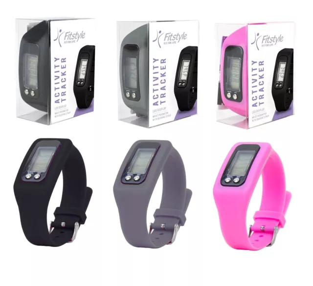 Pedometer Silicone Fitness Wrist Watch ACTIVITY TRACKER Band Step Counter NEW UK