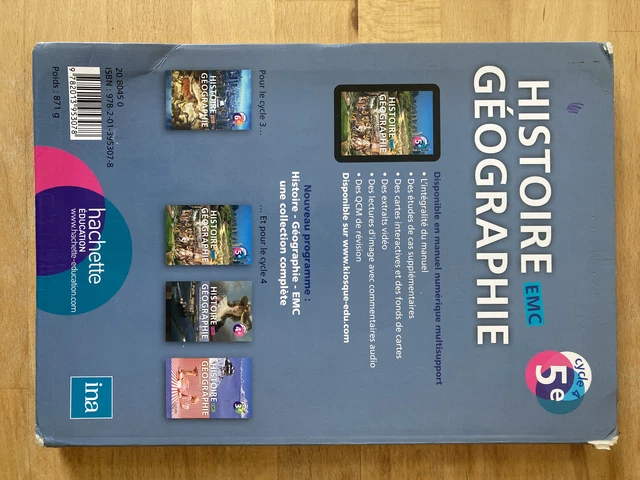 HISTOIRE GÉOGRAPHIE EMC 5ème cycle 4 - Hachette Education EUR 5,00