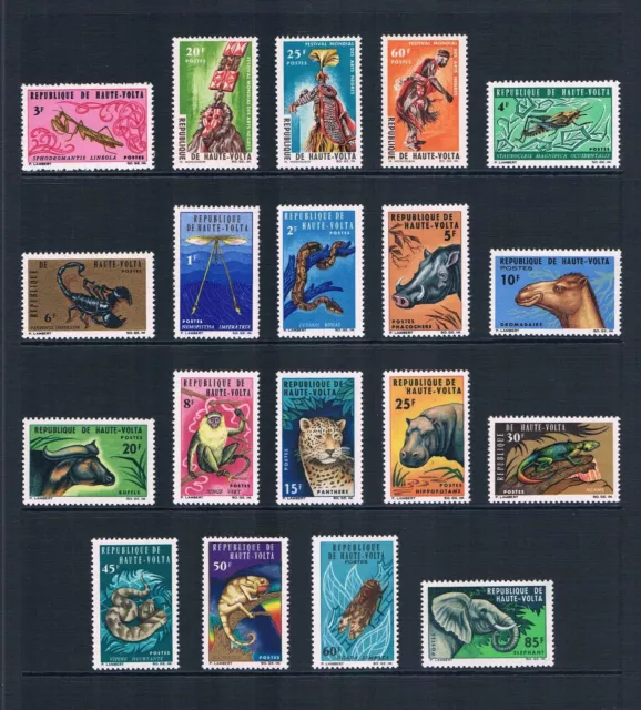 2/3 off $19.25 Scott Value - 1966 BURKINA FASO Wildlife definitive UV MNH NH UMM