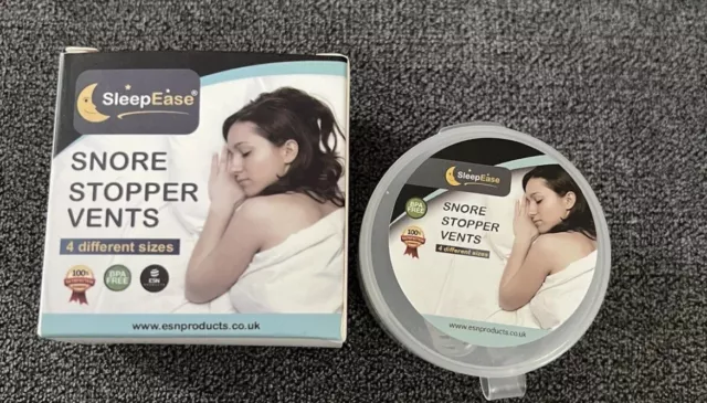 SleepEase Snore Stopper Vents, 4 different sizes, Schnarchen aufhören
