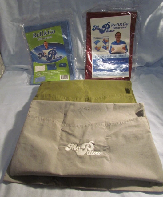 Lot of 4 My Pillow Roll & Go Pillow Cases Travel Camping