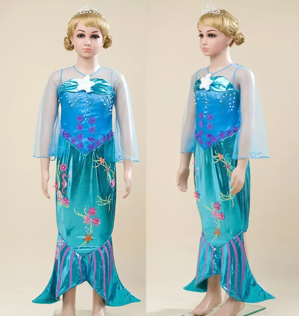 ARIEL LA SIRENETTA Vestito Carnevale Dress up Costumes Little Mermaid  ARE010 EUR 25,70 - PicClick IT