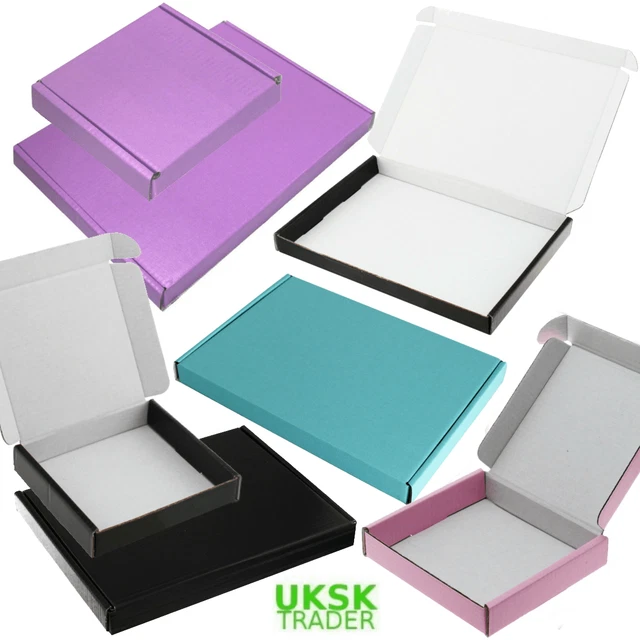 VARIOUS COLOURS LARGE Letter Boxes Royal Mail Postal Cardboard Mailing ...