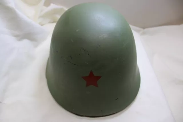 Yugoslavian War Serbian M59 Steel Helmet Communist Red Star Military Army JNA E4