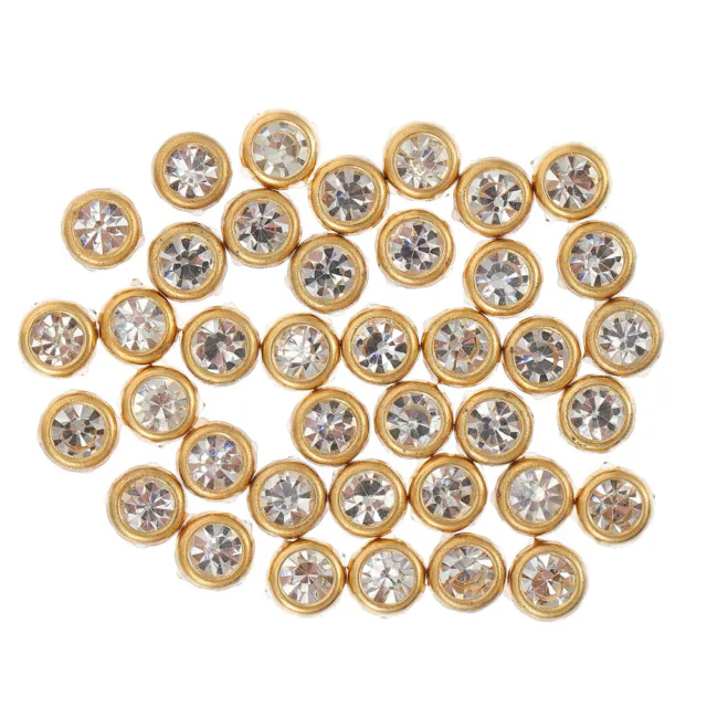 50 Pcs Metal Studs Clothing Spikes Four Claw Drill Nail Round Head