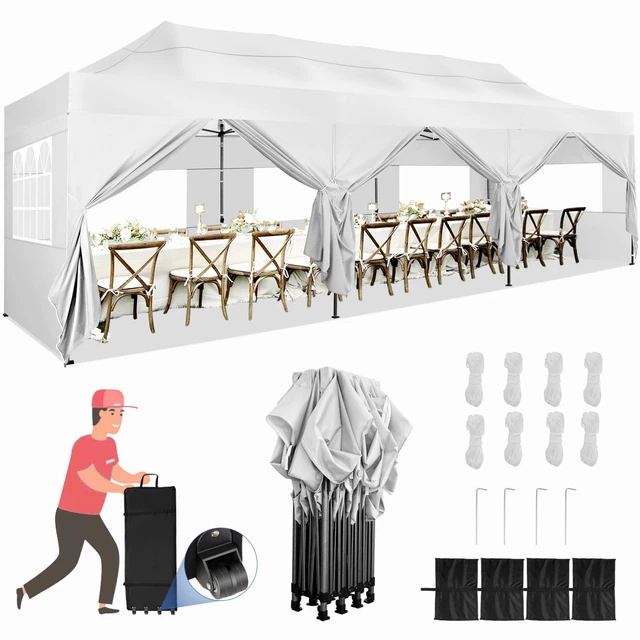 Pavillon Wasserdicht Gartenzelt Partyzelt Faltpavillon Festzelt 3x3m/3x6m/3x9m