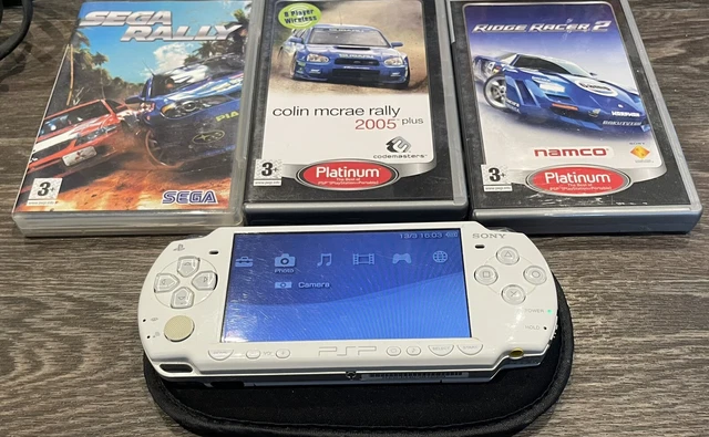 SONY PSP-2003 PLAYSTATION weiße Handheld-Konsole mit Spielen EUR 81,85 ...