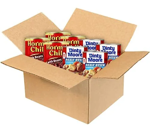 Hormel Chili With Bean & DINTY MOORE Beef Stew Variety Pack 15 oz. cans 8-pack