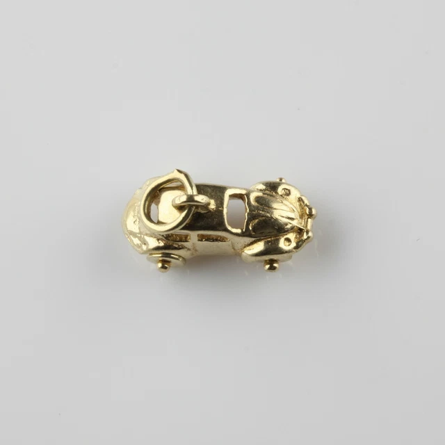 14K Yellow Gold VW Bug Car Charm