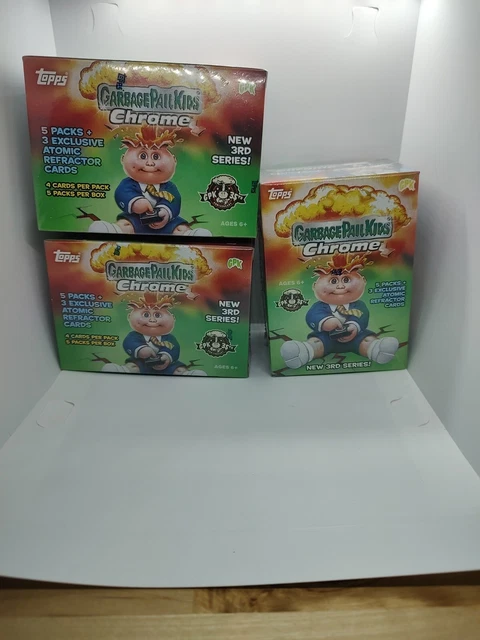 (3) 2020 Topps Chrome Garbage Pail Kids Series 3 Blaster Box Lot