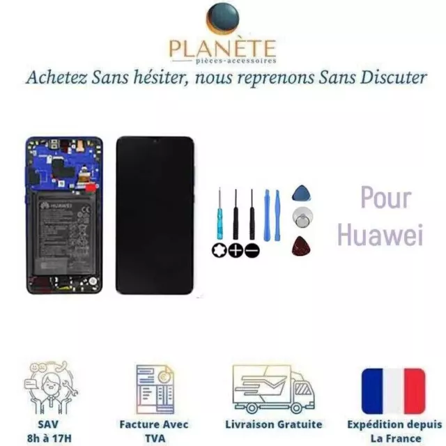 Original Ecran LCD Complet Twilight Sur Châssis Et Batterie Pour Huawei Mate 20