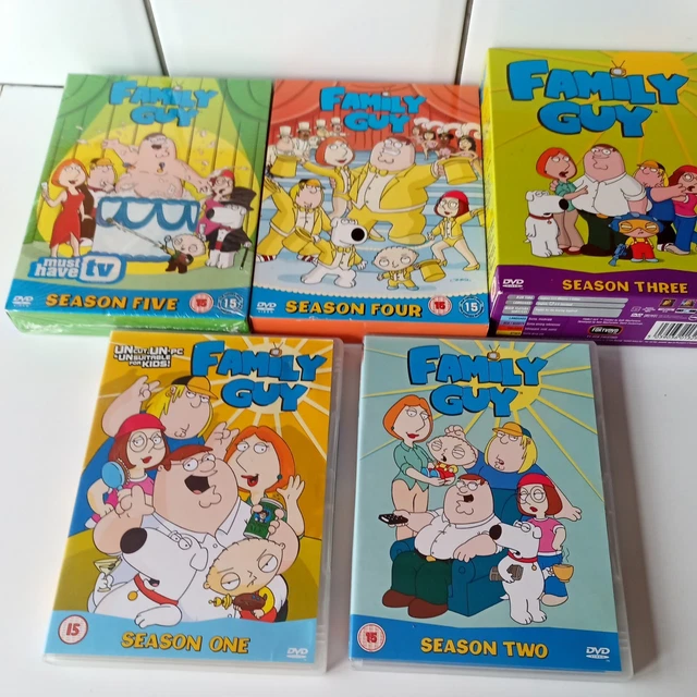 FAMILY GUY SEASONS 1 To 5 DVD Box Sets Region Pal 2 - Season 5 Is