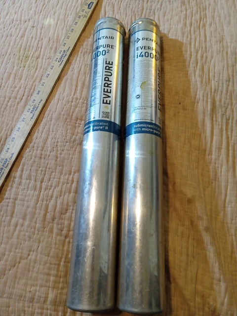 Lot of 2 Everpure EV961232 I4000 2 Filter EXCELLENT CONDITION