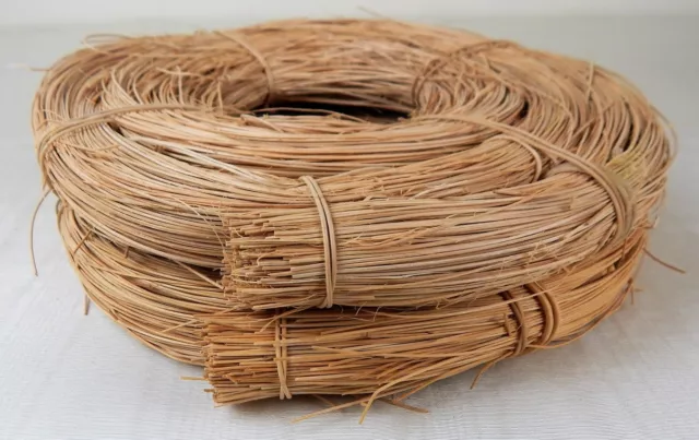 2 bobinas de caña de hierba fina de 1 mm para cesta