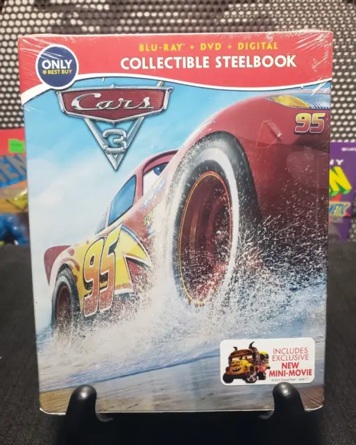 Cars 3 Collectible Steelbook (Blu-ray+DVD+Digital) - Read Description-