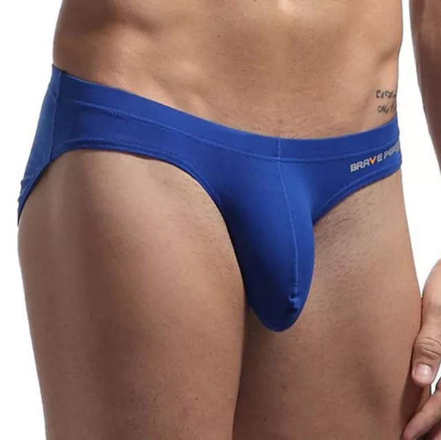 NEW SEXY MEN cotton Briefs underwear Big Penis Pouch bikini low