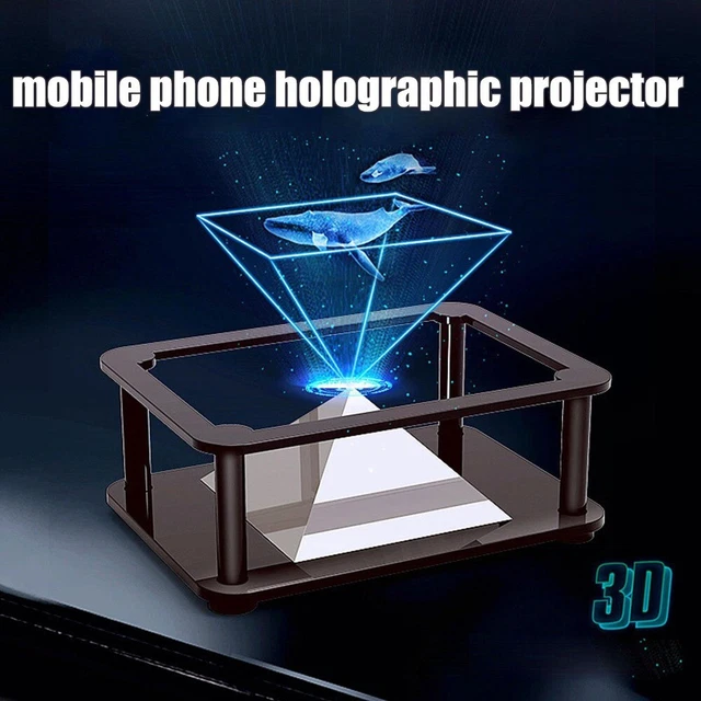 Plastic 3D Holographic Display Stand Creative Holographic Projector  Gifts