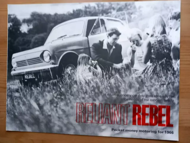 Reliant Rebel 1966 Model Year Sales Brochure. Dated 11/65.