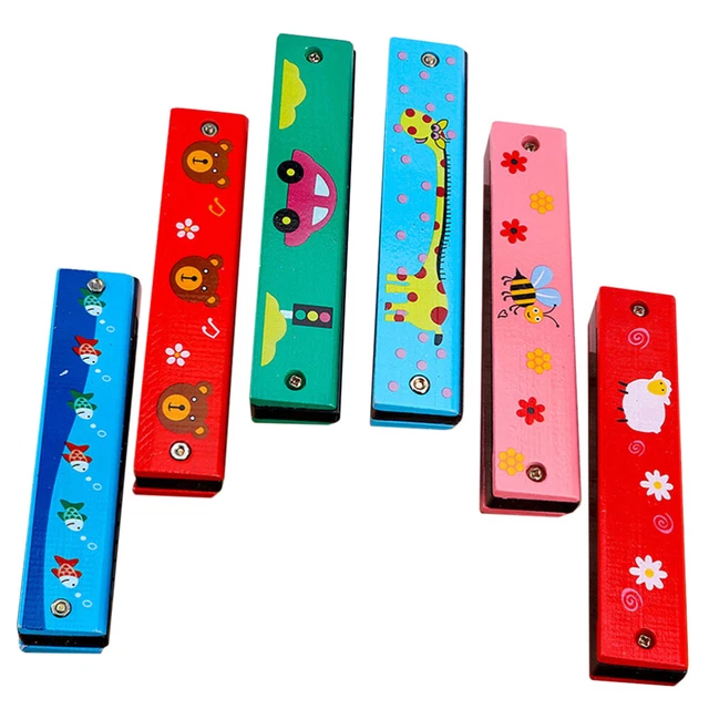 6 Pcs Erste Harmonische Mundharmonika Kinder Spielset Kindergeschenk Weihnachten