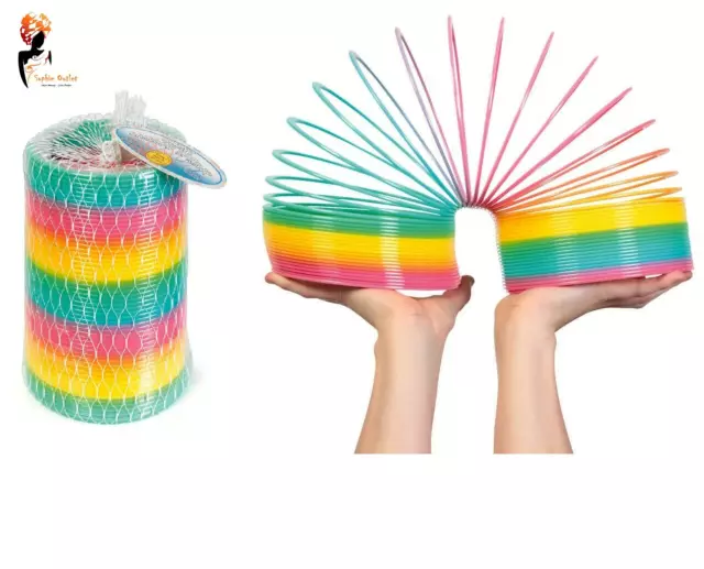 RAINBOW SLINKY SPRINGY GIANT MAGIC Indoor/Outdoor Children Classic Toy T22010UK