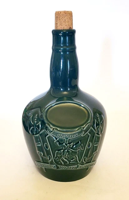SPODE Decanter CHIVAS Brothers Scotland Green Bottle Empty Whisky 9"