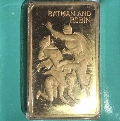 Batman and Robin Heroes of the Comics Ltd Ed Bronze Proof Everest Mint 1974