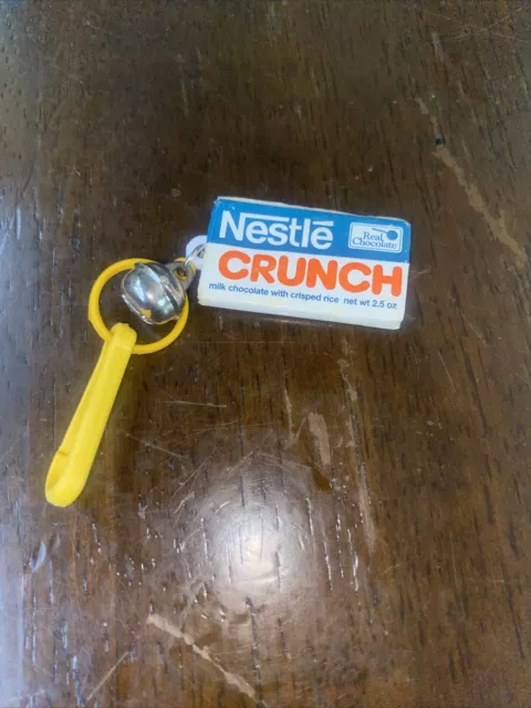 Vintage 1980s Plastic Bell Charm Nestle Crunch Bar For 80s Charm Necklace