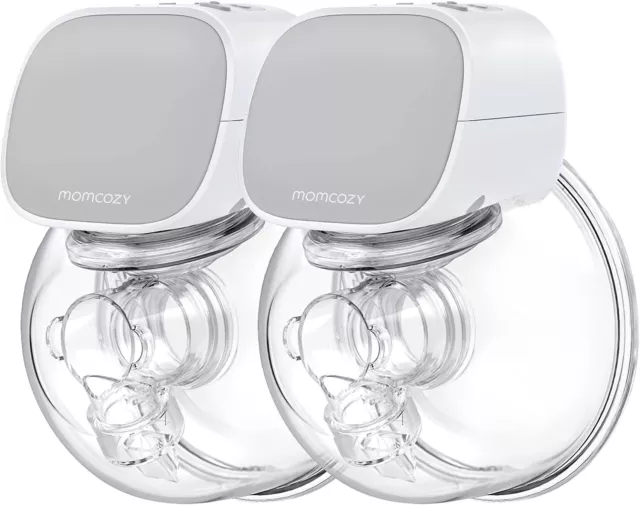 Momcozy S9 Breast Pump 2pcs Double Wearable Hands-Free Electric Breastfeeding 24