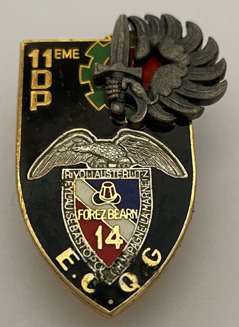 Insigne Parachutiste Original - 420° BCS 11° DP Soutien - Badge Militaire France