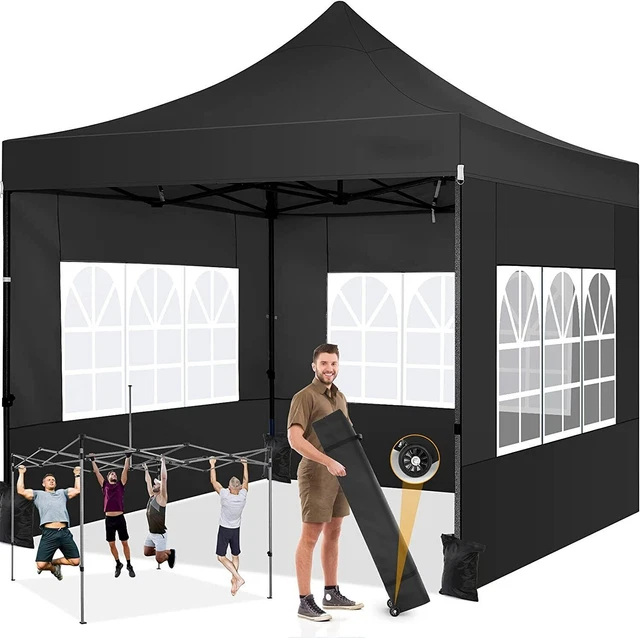Pavillon 3x3/3x6m Faltpavillon Pop Up Wasserdicht Partyzelt Gartenzelt UV Schutz